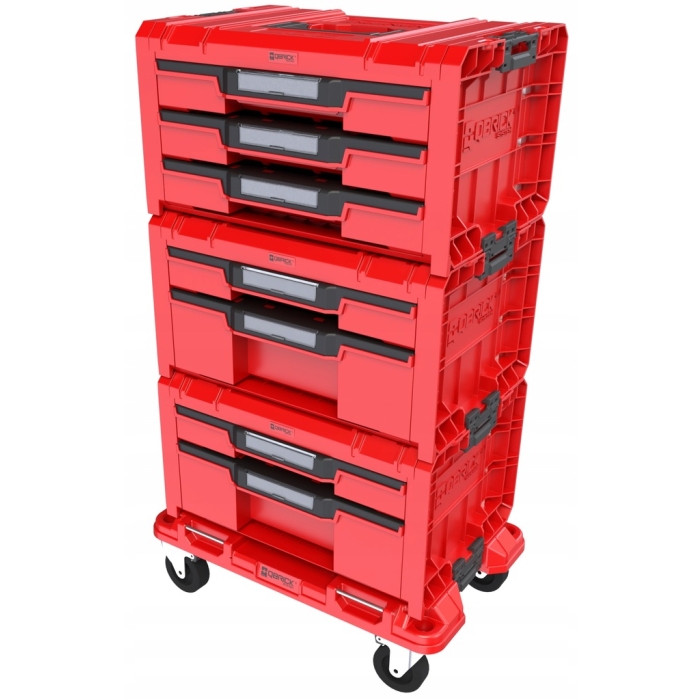 QBRICK szafka PRO Drawer SET 3 QS322 RED ULTRA HD