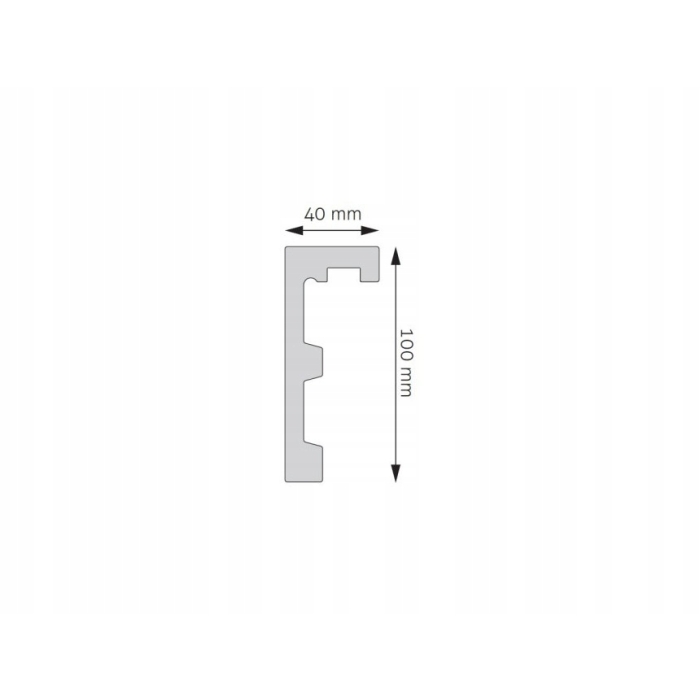 Listwa Karniszowa LK-01 Osłona karnisza 10cm