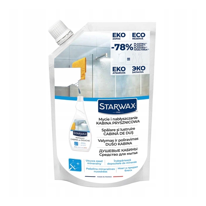 STARWAX KABINA PRYSZNICOWA 1L EKO UZUPEŁNIENIE 43669