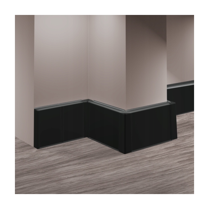 CEZAR MASTERLINE CZARNY MAT 80 mm listwa 80mm 220cm loft nowoczesna