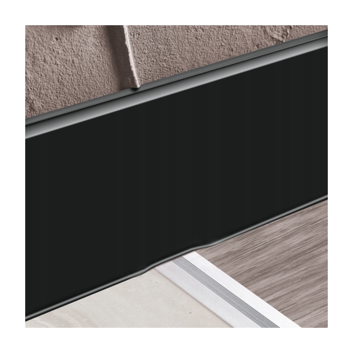 CEZAR MASTERLINE CZARNY MAT 80 mm listwa 80mm 220cm loft nowoczesna