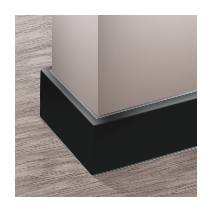 CEZAR MASTERLINE CZARNY MAT 80 mm listwa 80mm 220cm loft nowoczesna