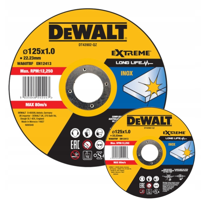 DEWALT TARCZA DO CIĘCIA METALU 230x1,9mm DT43909
