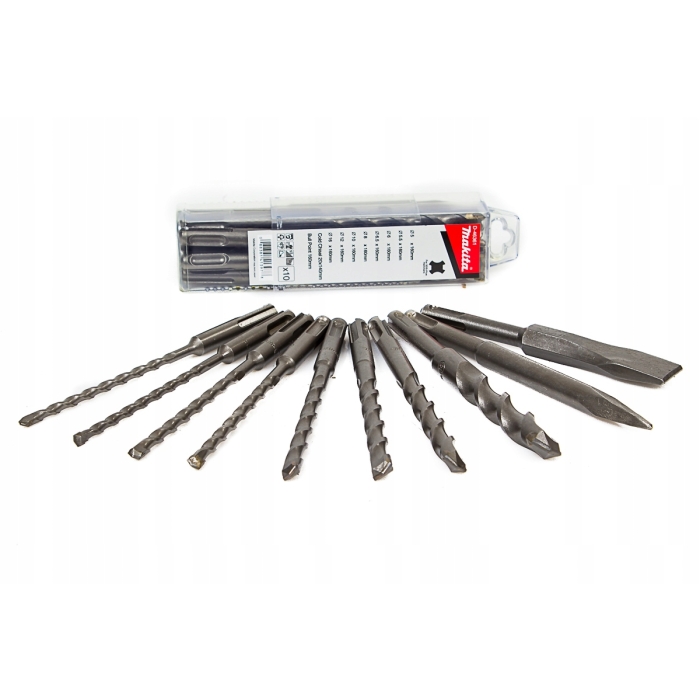 MAKITA D-46361 ZESTAW DŁUT I WIERTEŁ SDS+ 10szt.