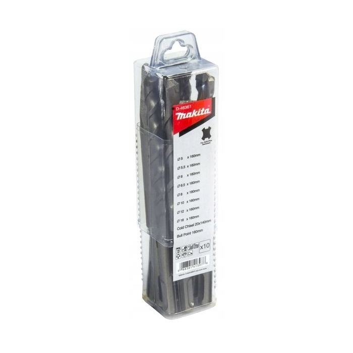 MAKITA D-46361 ZESTAW DŁUT I WIERTEŁ SDS+ 10szt.