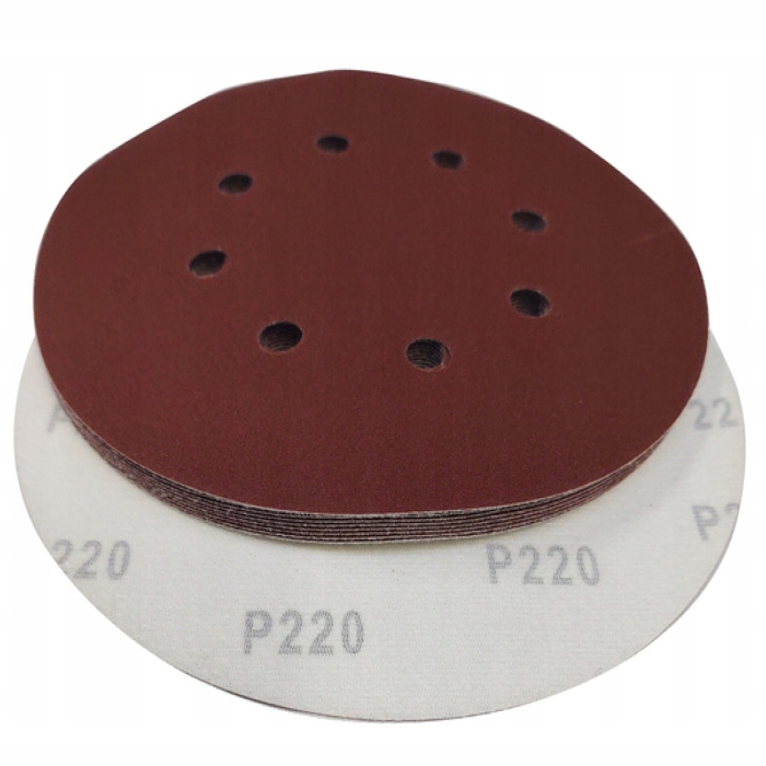 Krążki rzep 225 mm P 100 papier ścierny 1 szt otworami otwory krążek żyrafa