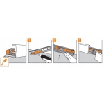 LISTWA Przypodłogowa ESPUMO CZARNA ESP 206 VOX 8cm NOWOCZESNA LOFT