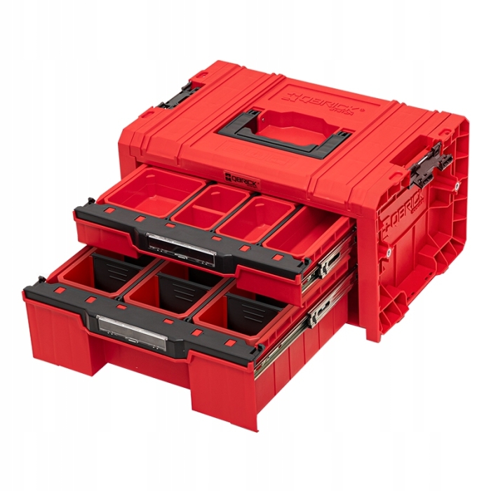 SKRZYNKA PRO Drawer 2 Toolbox EXPERT QBRICK RED #
