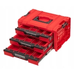 SKRZYNKA PRO Drawer 3 Toolbox Expert QBRICK RED