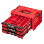 SKRZYNKA PRO Drawer 3 Toolbox Expert QBRICK RED