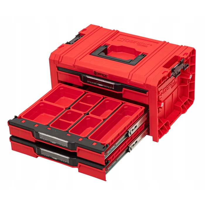 SKRZYNKA PRO Drawer 3 Toolbox Expert QBRICK RED