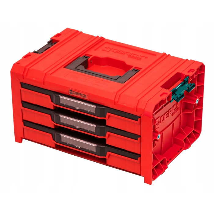 SKRZYNKA PRO Drawer 3 Toolbox Expert QBRICK RED