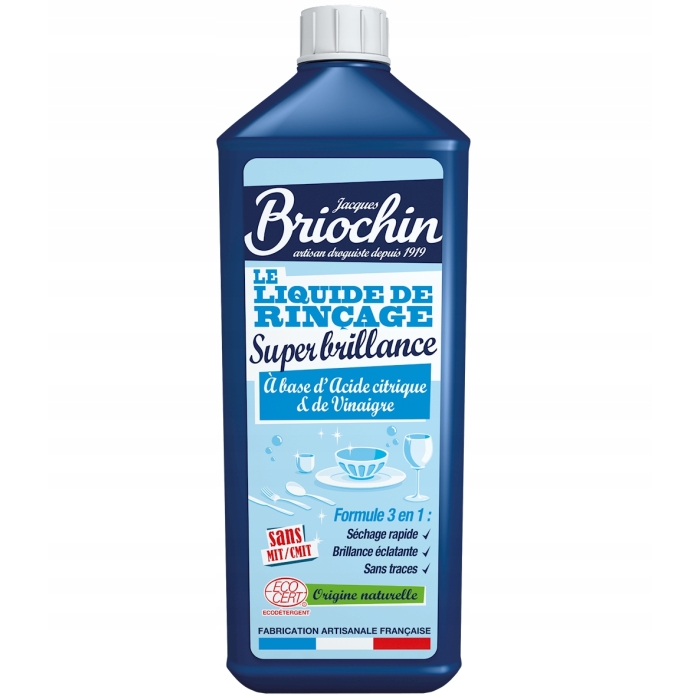 PŁYN NABŁYSZCZAJĄCY DO ZMYWARKI DO NACZYŃ 750 ML BRIOCHIN NATURALNY SKŁAD