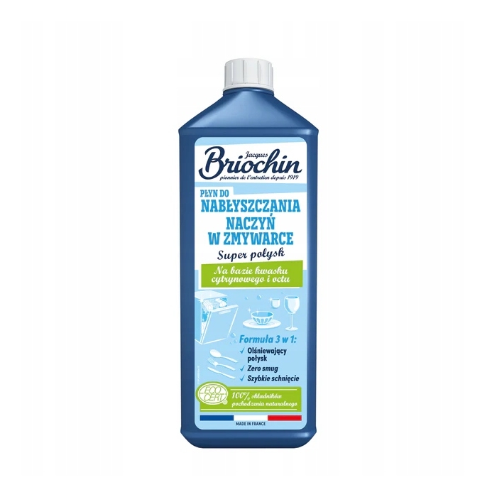 PŁYN NABŁYSZCZAJĄCY DO ZMYWARKI DO NACZYŃ 750 ML BRIOCHIN NATURALNY SKŁAD