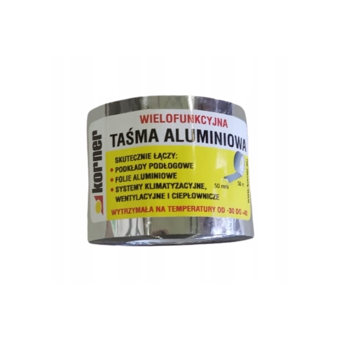 KORNER Taśma Aluminiowa do łączenia podkładów 50mb